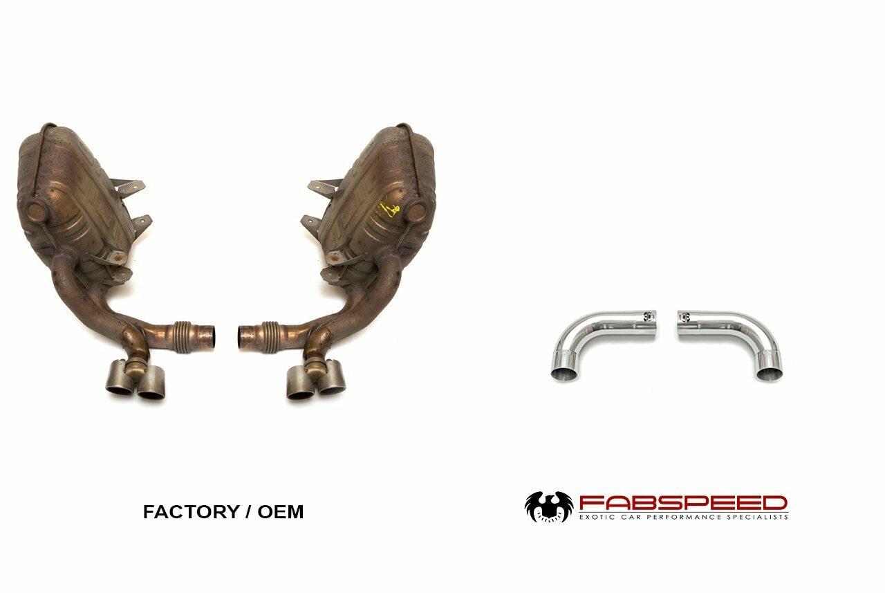 Fabspeed Porsche 997 Carrera Muffler Bypass Pipes 2005-2008 (FS.POR.997XXMB)
