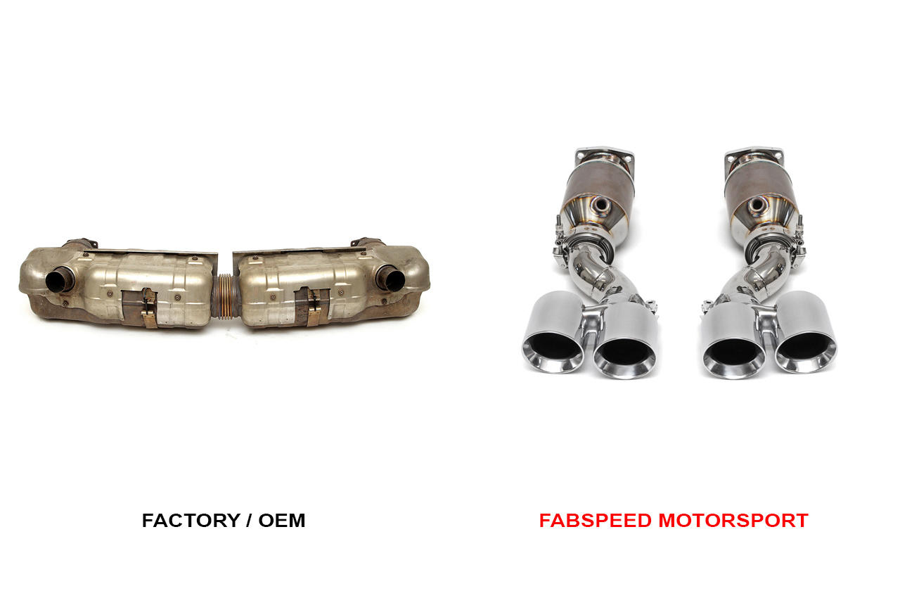 Fabspeed Porsche 997 Turbo Muffler Bypass Exhaust System 2006-2009 (FS.POR.997T.MBXXX)