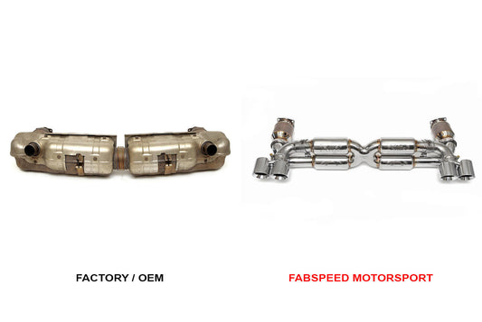 Fabspeed Porsche 997 Turbo Supersport 70mm X-Pipe Exhaust System 2006-2009 (FS.POR.997T.SSXXX)