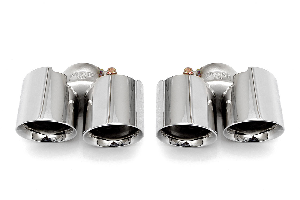Fabspeed Porsche 997.2 Carrera Deluxe Quad-Style Tips 2009-2012 (FS.POR.9972.QDTX)