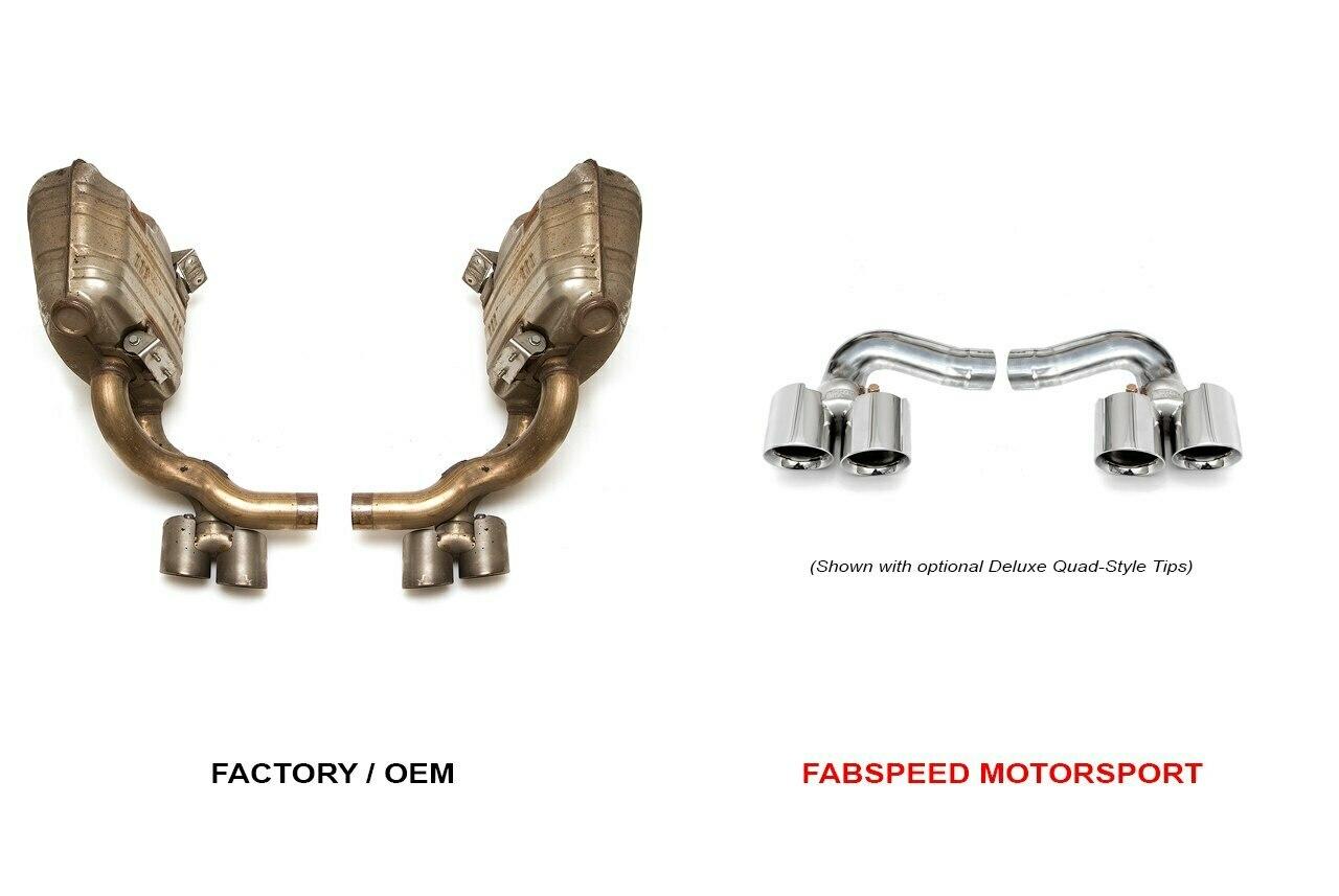 Fabspeed Porsche 997.2 Carrera Side Muffler Bypass Pipes 2009-2012 (FS.POR.9972.SMBX)