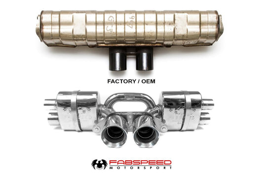 Fabspeed Porsche 997.2 GT3 / GT3 RS Center Mini Maxflo Performance Exhaust System 2010-2011 (FS.POR.9972GT3.CMAXX)