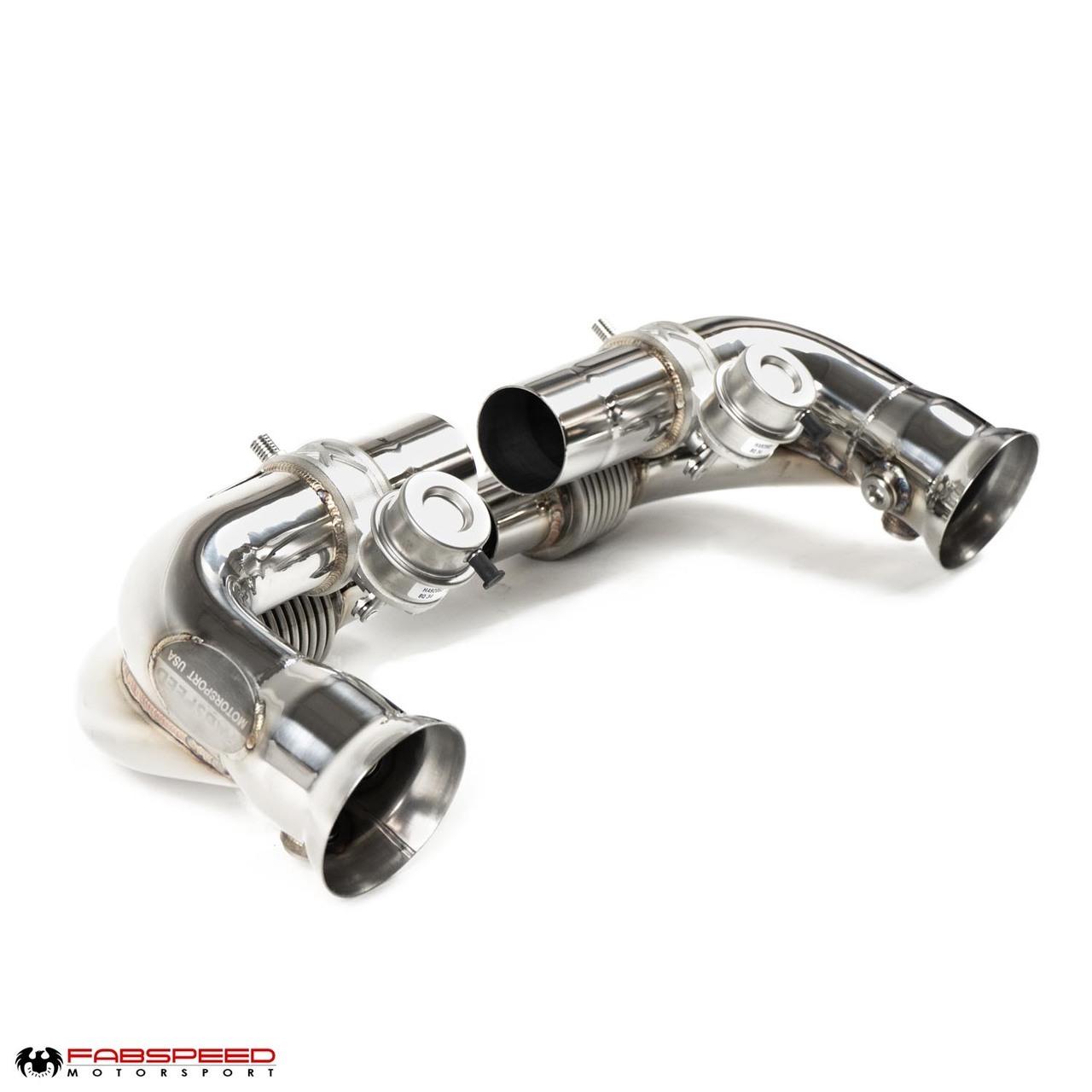Fabspeed Porsche 997.2 GT3 / GT3 RS Side Muffler Bypass Pipes 2010-2011 (FS.POR.9972GT3.SMBX)