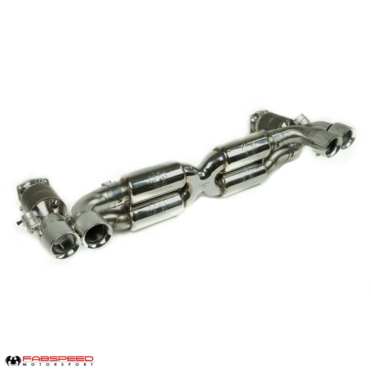 Fabspeed Porsche 997.2 Turbo / Turbo S Valvetronic Supersport X-Pipe Exhaust System 2010-2012 (FS.POR.9972T.SSXXVX)