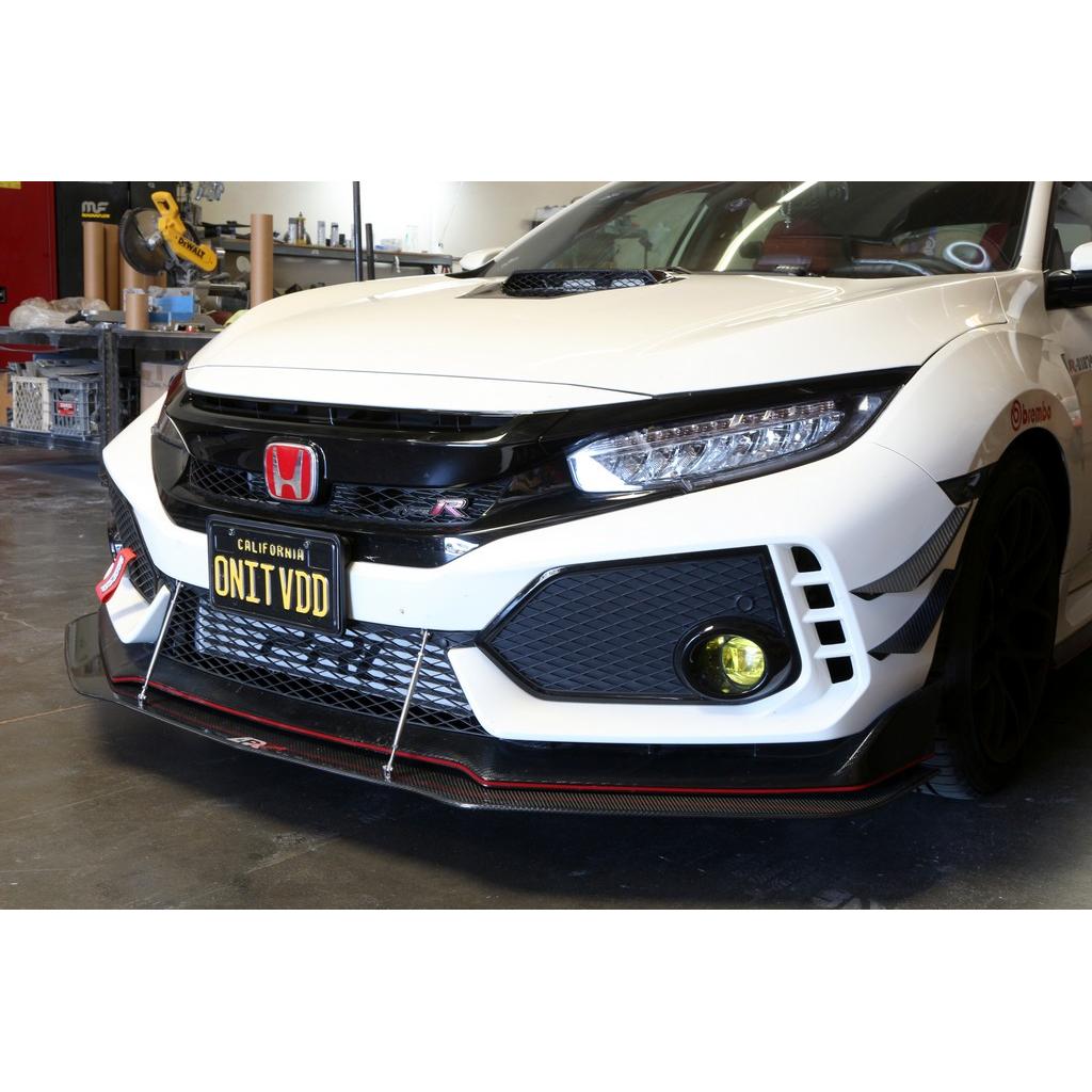APR Honda FK8 Civic Type R Front Bumper Canards 2017-2021