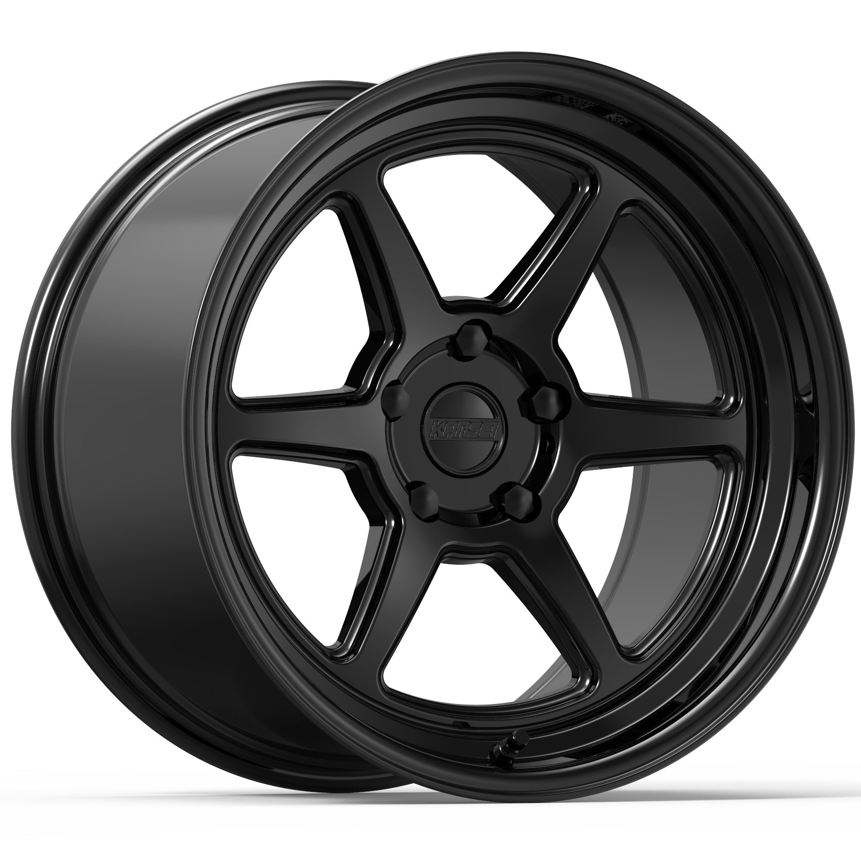 Kansei Wheels K14B-Roku Gloss Black
