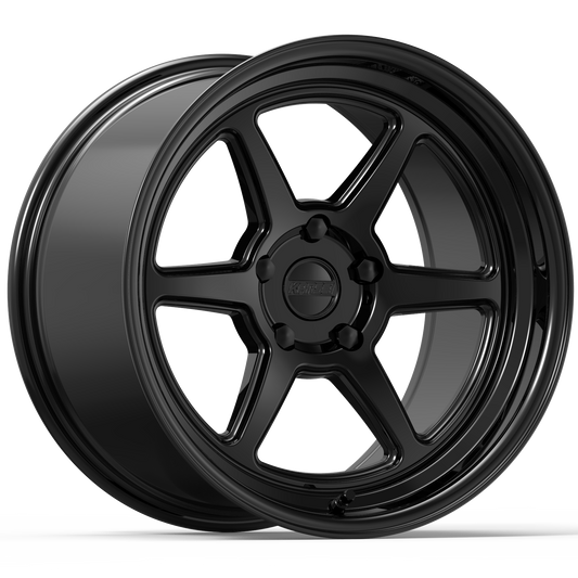 Kansei Wheels K14B-Roku Gloss Black