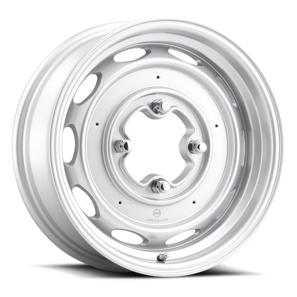 Mobelwagen Wheel (MW-430S-Interceptor) Satin Silver Finish