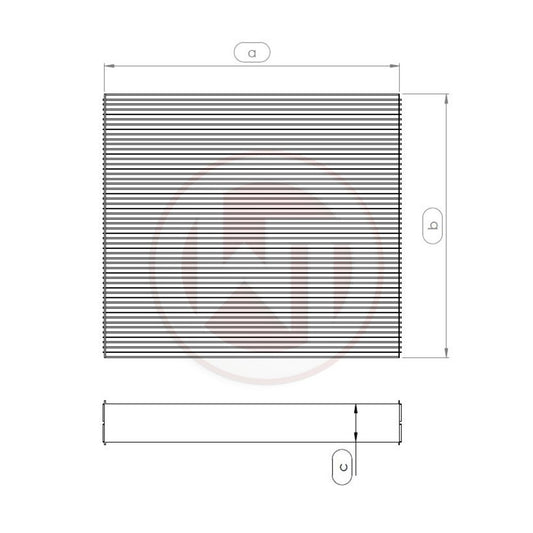 Radiator Core 524x468x68 (04001003-001)