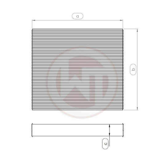 Radiator Core 264x40x96 (04001010-001)