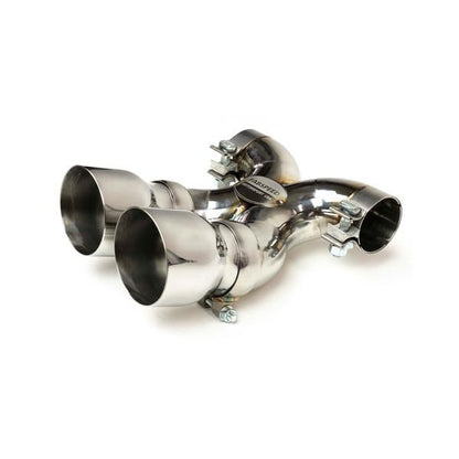 Fabspeed Porsche 718 Boxster/Cayman Maxflo True X-Pipe with Dual Tips 2017 Onwards (FS.POR.718.DLTXX)