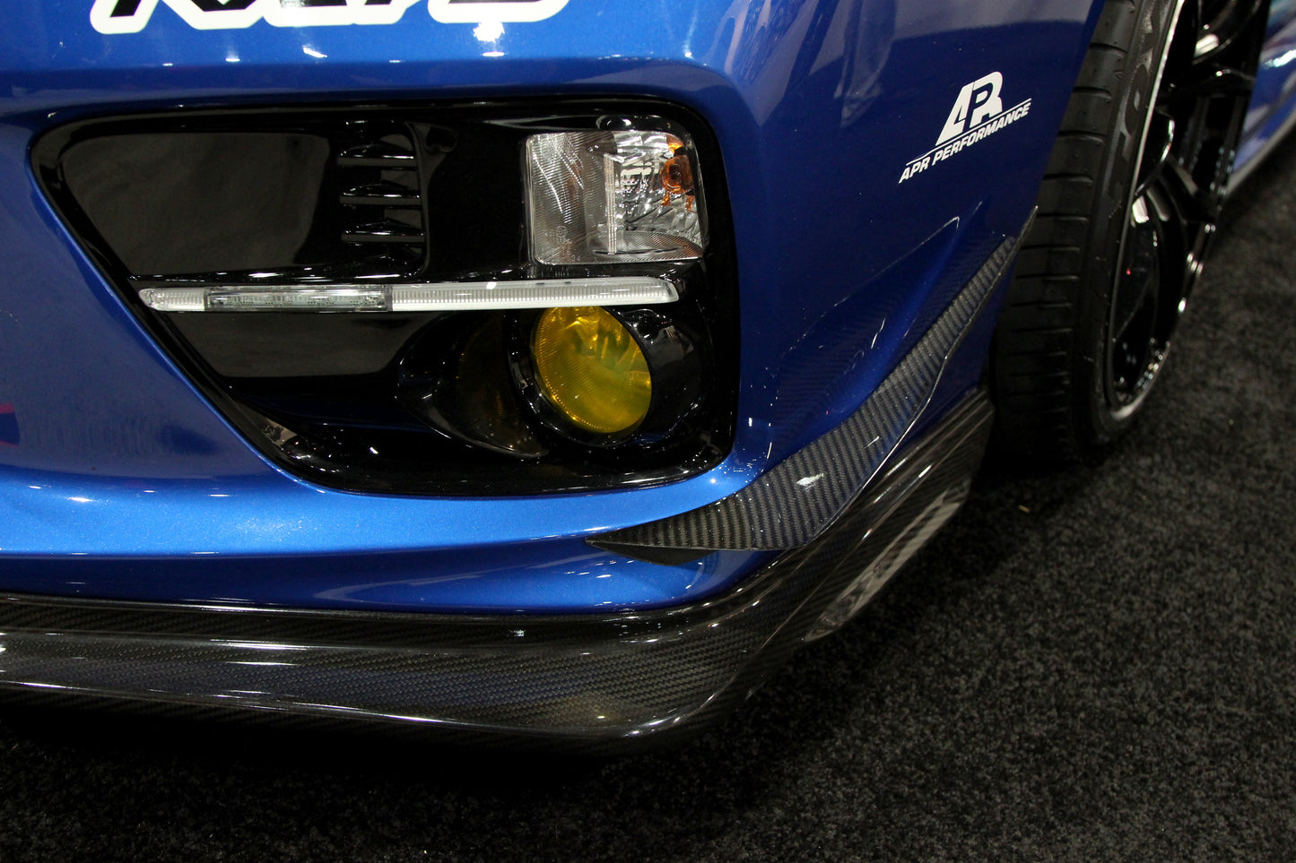 APR Subaru WRX STI Carbon Fiber Front Bumper Bottom Canards 2015-2017