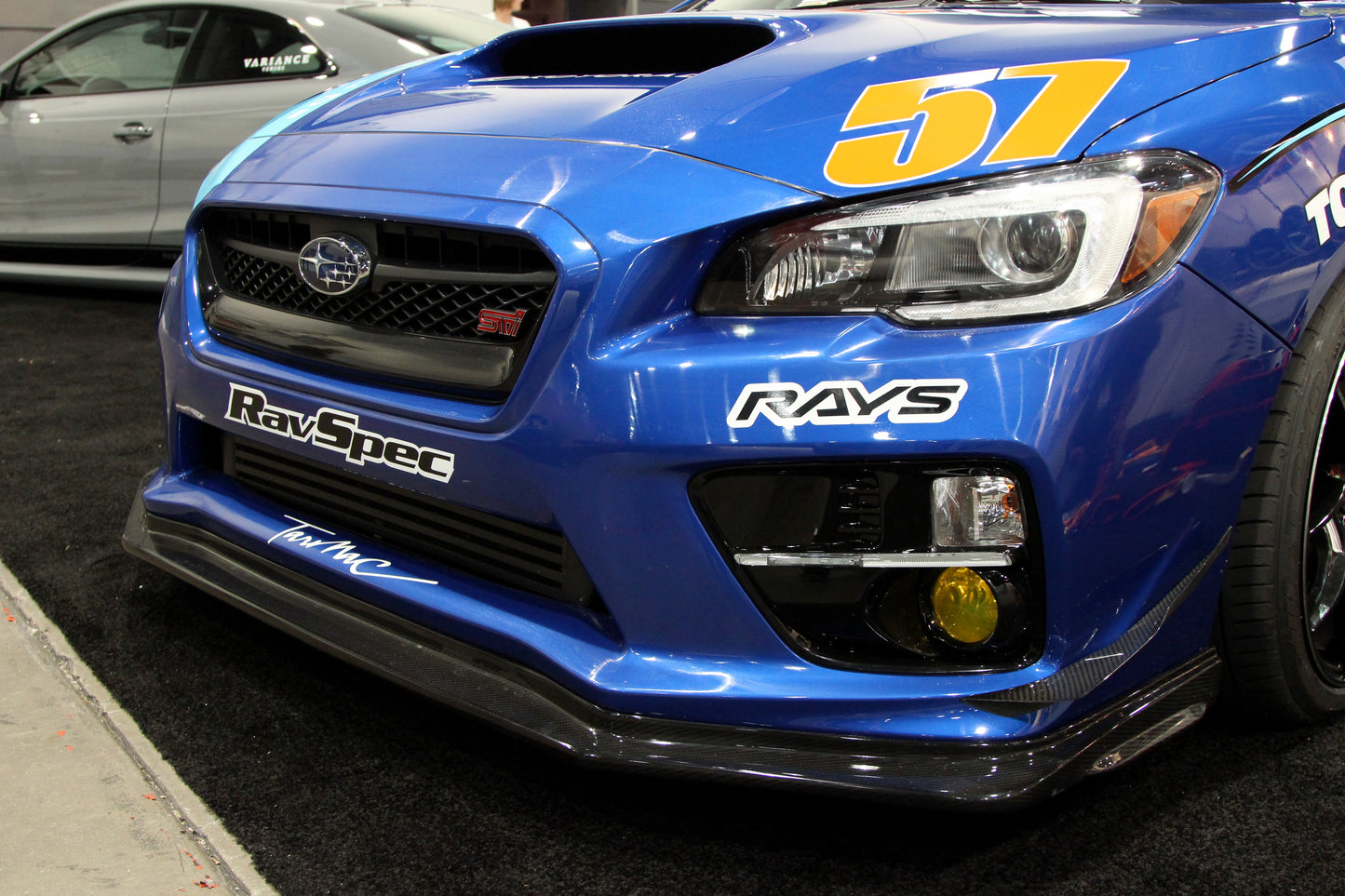 APR Subaru WRX STI Carbon Fiber Front Bumper Bottom Canards 2015-2017