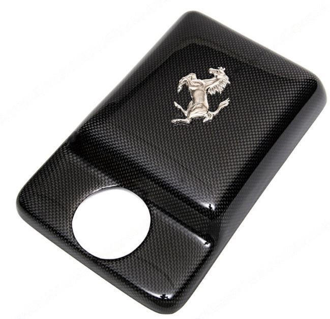 Fabspeed Carbon Fiber Coolant Exclusive Tank Cover with Cavallino 360 Ferrari (FS-CF-FER-360CTCC)