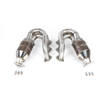 Fabspeed Porsche 718 GT4 / GTS / Spyder RENNKRAFT?? Modular Street and Racing Headers with HJS Catalytic Converters 2020 Onwards (FS.POR.718GT4.MDLRHDR.XXX)