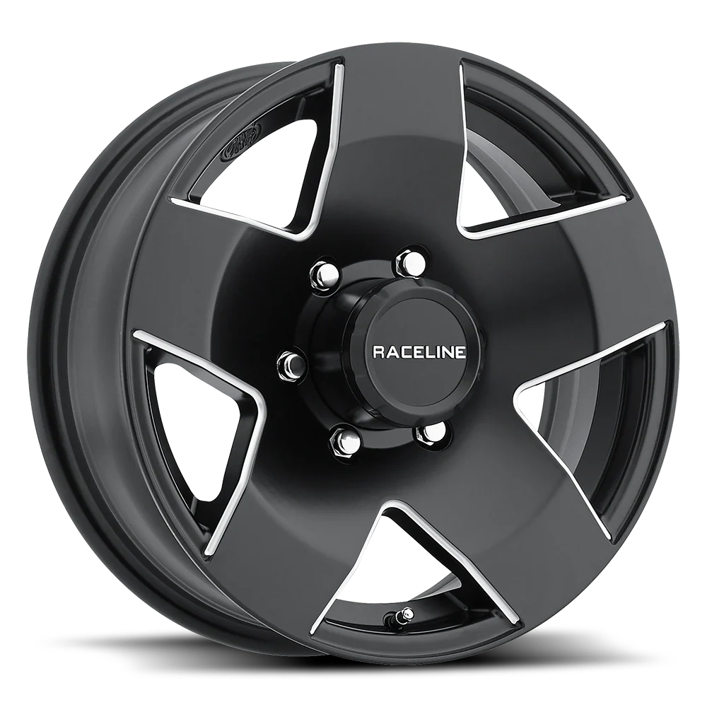 Raceline Wheel (855-Maxum) Satin Black Machined Finish
