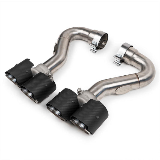 Fabspeed Porsche 955 Turbo / Turbo S Deluxe Quad Style Tips 2002-2007 (FS.POR.955T.QDTX)