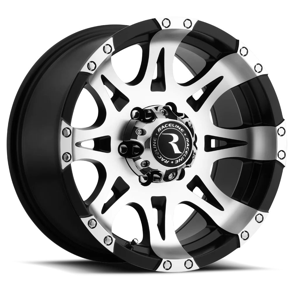 Raceline Wheel (982-Raptor) Black Machined Finish