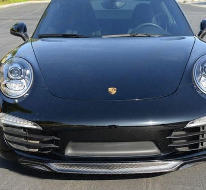 Fabspeed Carbon Fiber V-Style Front Spoiler lip - Porsche 991 (FS-CF-POR-991FSV)
