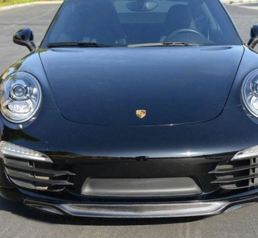 Fabspeed Carbon Fiber V-Style Front Spoiler lip - Porsche 991 (FS-CF-POR-991FSV)