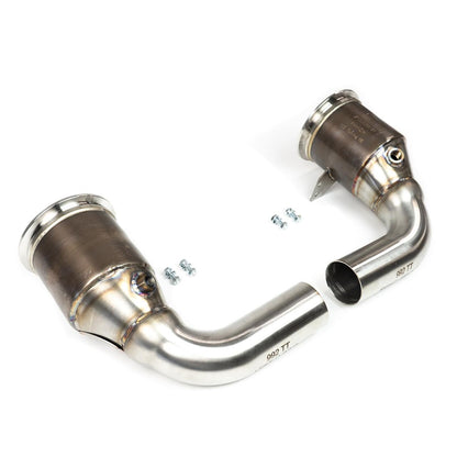 Fabspeed Porsche 992 Twin Turbo / Twin Turbo S Sport Catalytic Converters 2021 Onwards (FS.POR.992T.SC)