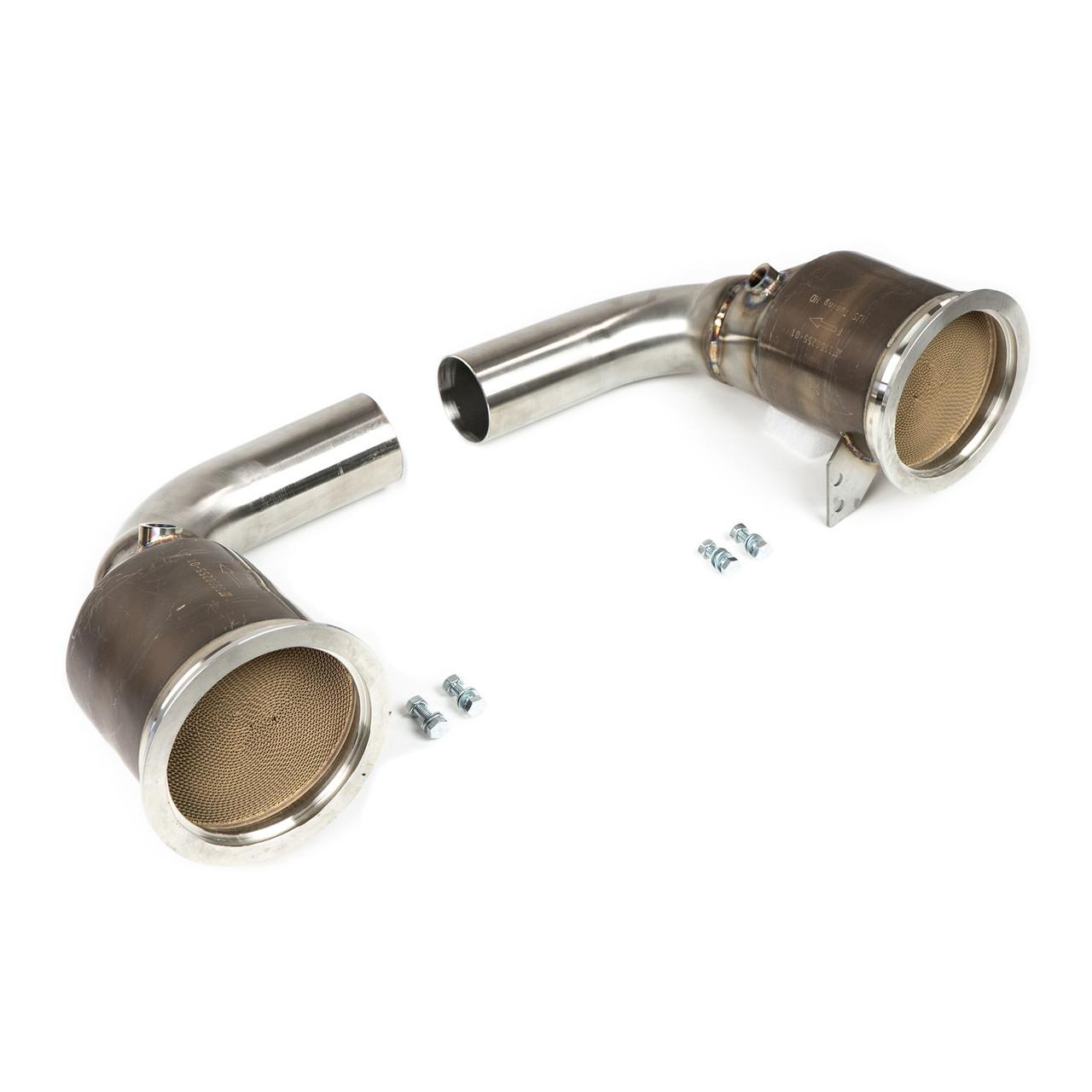 Fabspeed Porsche 992 Twin Turbo / Twin Turbo S Sport Catalytic Converters 2021 Onwards (FS.POR.992T.SC)