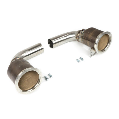 Fabspeed Porsche 992 Twin Turbo / Twin Turbo S Sport Catalytic Converters 2021 Onwards (FS.POR.992T.SC)