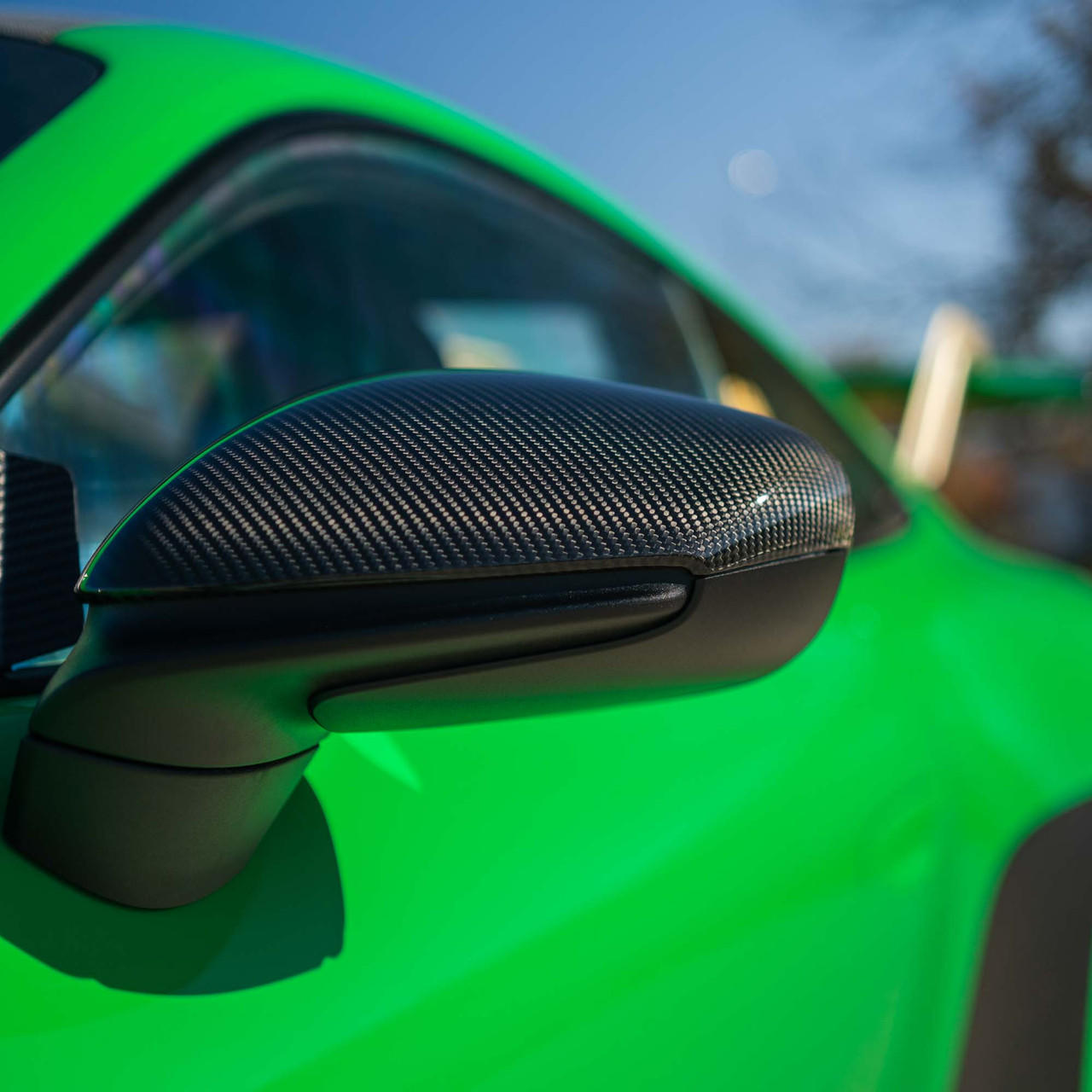 Fabspeed Porsche 992 Carrera / Turbo / GT3 Carbon Fiber Mirror Covers 2019 Onwards (FS-CF-POR-992MC)