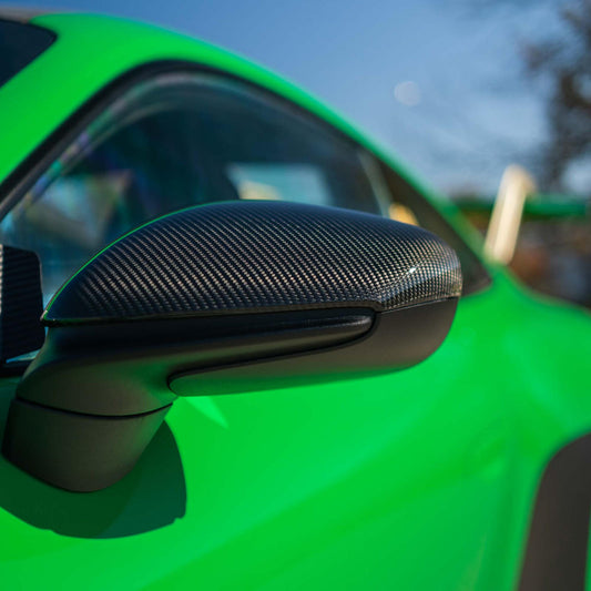 Fabspeed Porsche 992 Carrera / Turbo / GT3 Carbon Fiber Mirror Covers 2019 Onwards (FS-CF-POR-992MC)