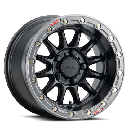 Raceline Wheel (A14BG-Alpha) Satin Black / Gunmetal  Finish