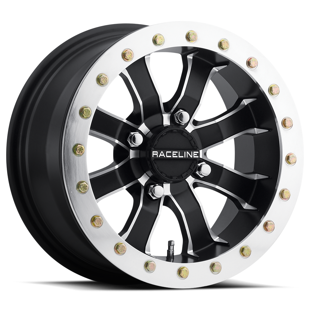 Raceline Wheel (A71-Mamba) Satin Black Machined Finish