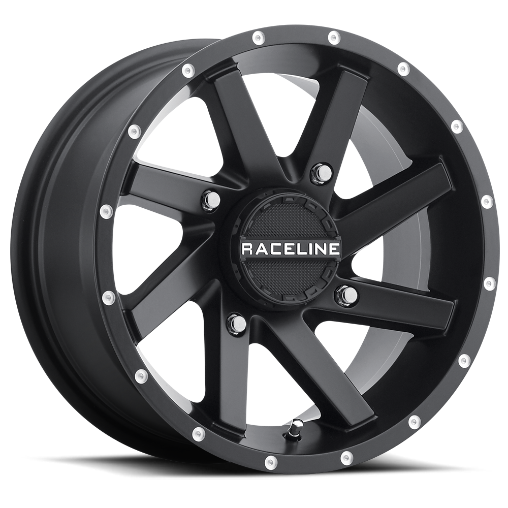 Raceline Wheel (A82B-Twist) Black Machined Finish