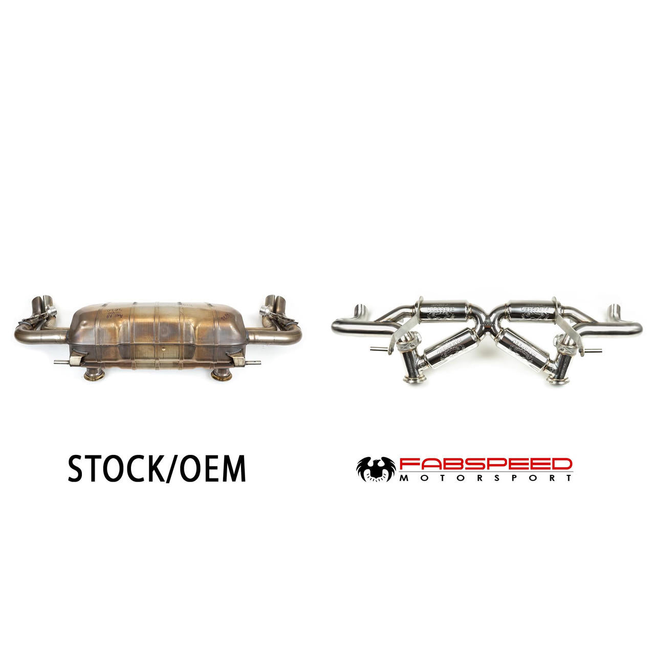 Fabspeed Audi R8 V10 Valvetronic Supersport X-Pipe Exhaust System 2019 Onwards (FS.AUD.R820V10.VLV)