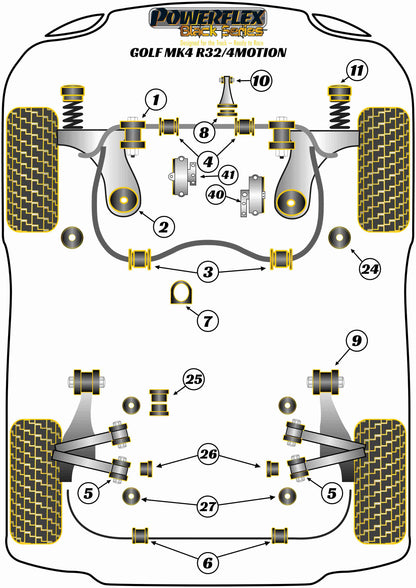 Volkswagen (PFF85-440BLK) Upper Engine Mount Insert