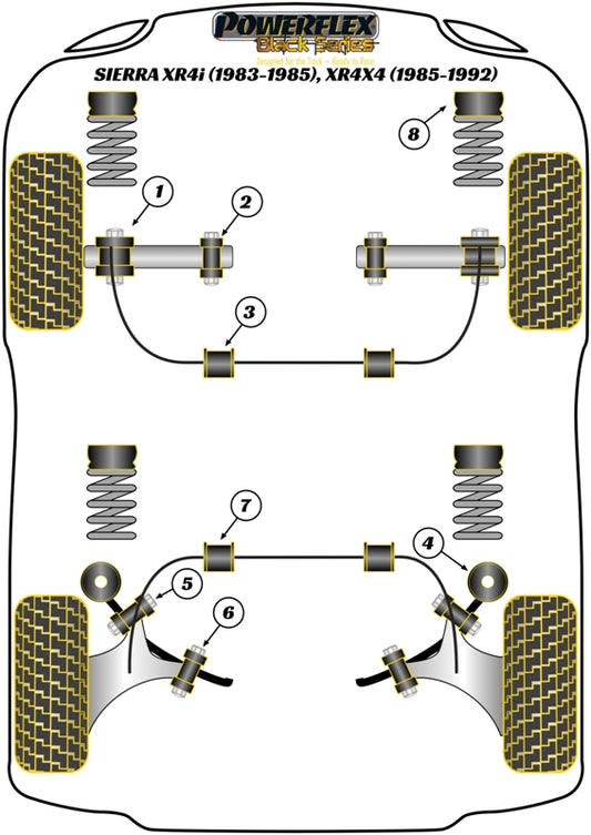 Ford (PFR19-110BLK) Rear Trailing Arm Outer Bush