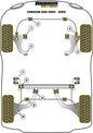 Porsche (PFR57-220BLK) Rear Axle Carrier Outer Mounting