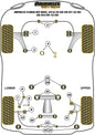 Subaru (PFR69-514BLK) Rear Subframe Insert
