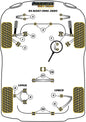 Audi (PFR3-127BLK) Rear Differential Crossmember Bush