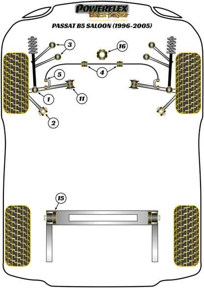 Volkswagen (PFF3-203GBLK) Front Upper Control Arm Bush - Camber Adj