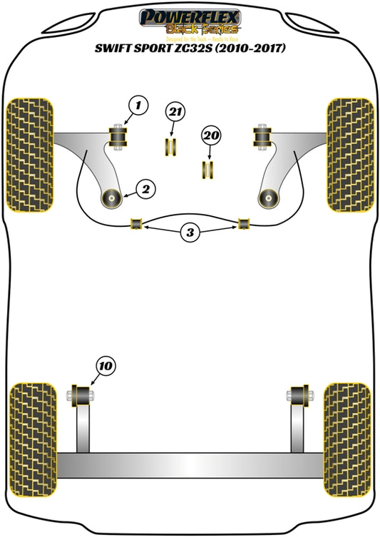Suzuki (PFF73-420BLK) Rear Engine Mounting Insert