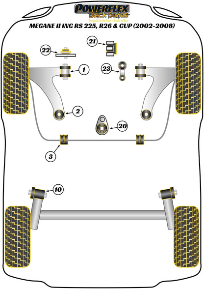 Renault (PFF60-821BLK) Upper Engine Mount Insert