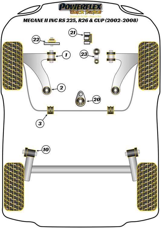 Renault (PFF60-821BLK) Upper Engine Mount Insert