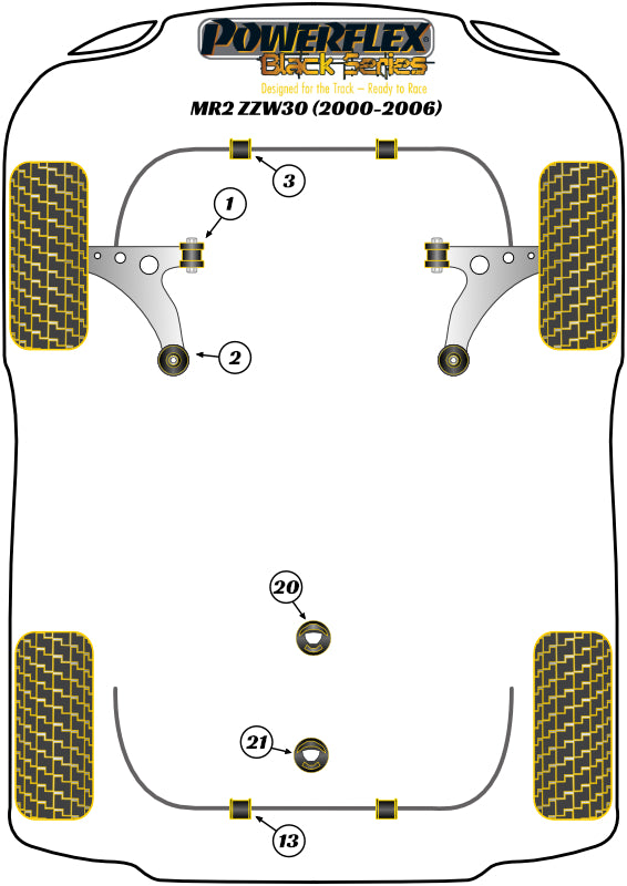 Toyota (PFF34-603BLK) Front Engine Mount Insert