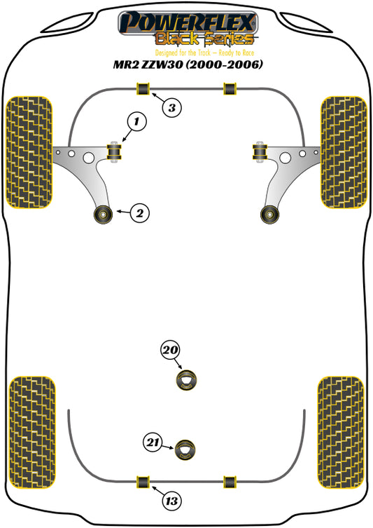 Toyota (PFF34-603BLK) Front Engine Mount Insert