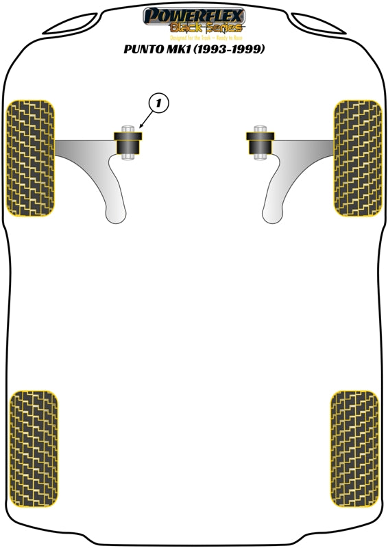 Citroen (PFF1-1125BLK) Upper Engine Mount Insert