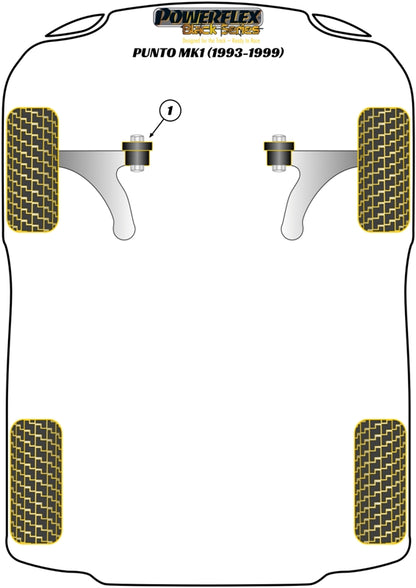Citroen (PFF1-1125BLK) Upper Engine Mount Insert