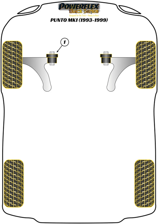 Citroen (PFF1-1125BLK) Upper Engine Mount Insert