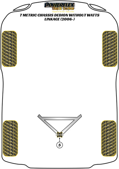 Caterham (PF8-903BLK) DeDion "A" Frame Centre Bush