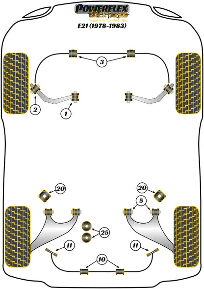 BMW (PFR5-1620BLK) Rear Axle Carrier Mount Bush