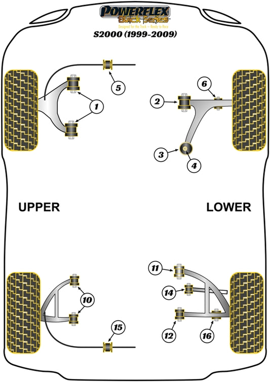 BMW (PFR5-1625BLK) Rear Diff Mounting Bush